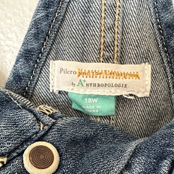 Pilcro by Anthropologie Blue Denim Overalls. Size 18. - Picture 3 of 12